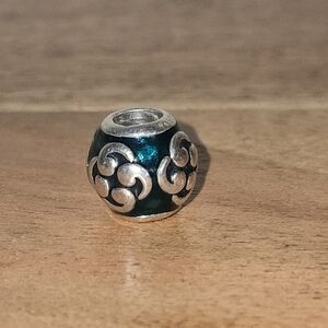 Pandora Sterling Silver Zen Turquoise Bead
